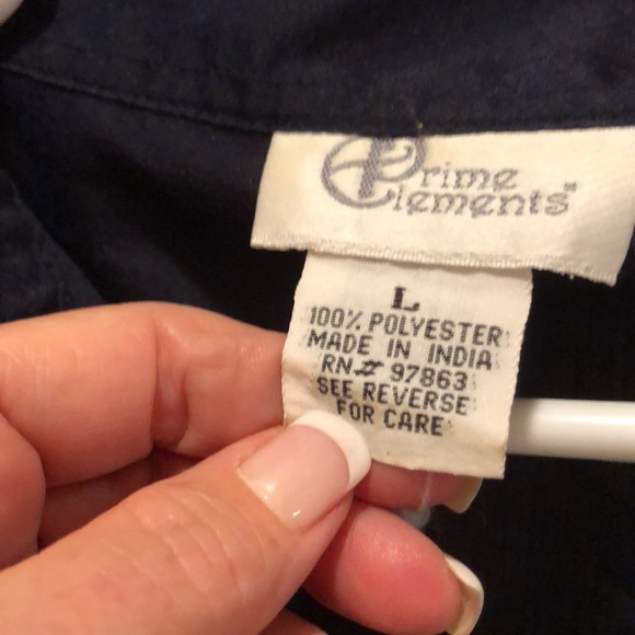 Black button down top - Picture 2 of 2